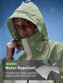 In My Nature 女士休闲秋季夹克 - 綠色 - 查看 9