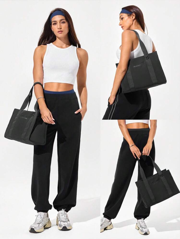 14L Ready Or Not Adjustable Strap Crossbody Square Tote Bag Daily Casual Leisure Wear Fall Winter