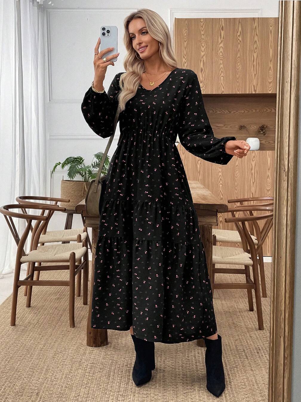 styling a sleeveless denim dress Entertain Me A-Line Maxi Blue weekend trips Casual everyday 16 Best Wedding Reception COLOR:Navy/Gold birthdaydress