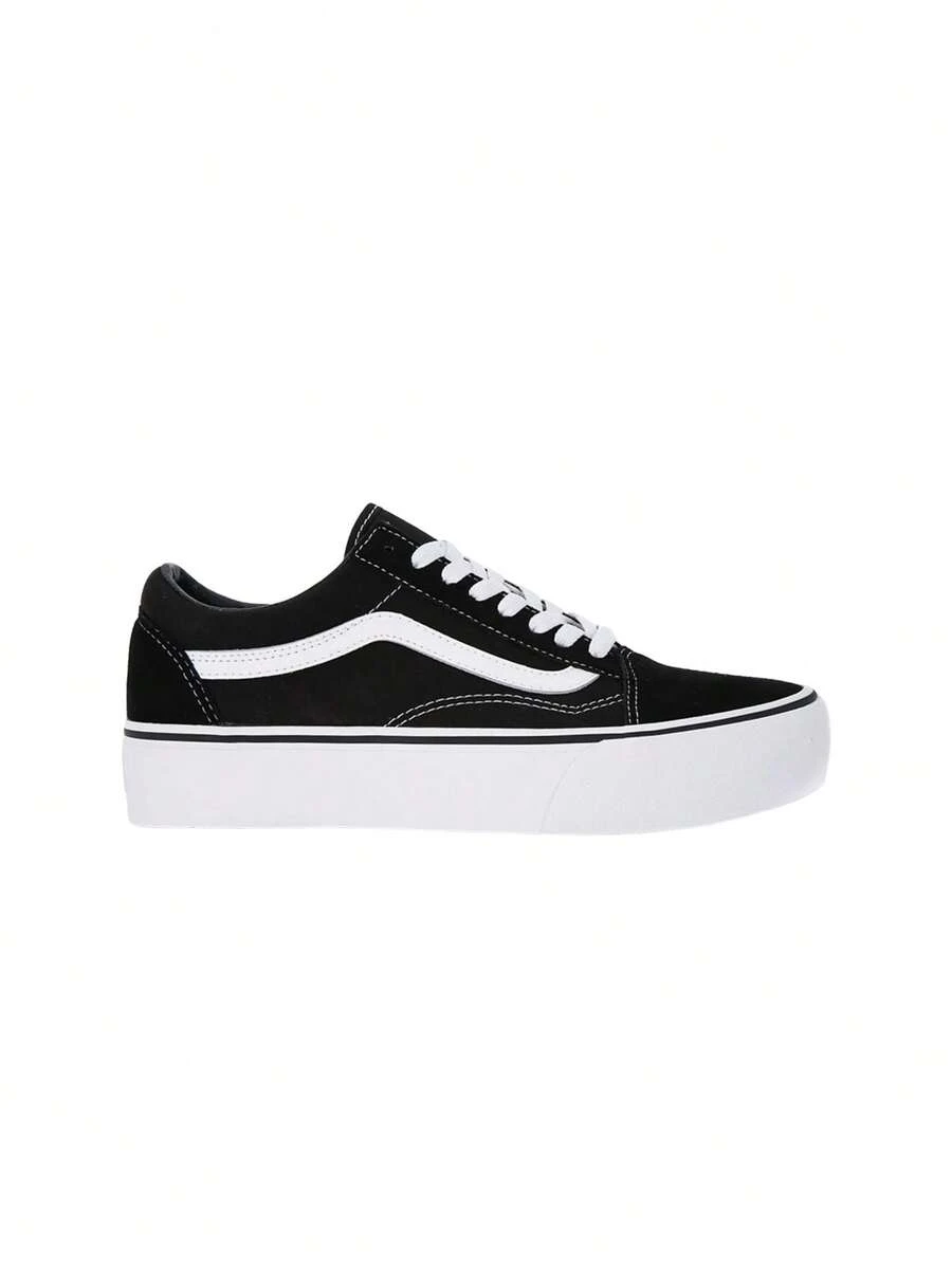 Vans Old Skool Unisex Sneakers Black White VA3B3U - 黑白 - 查看 1