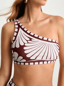 CAJUNI بكيني بطبعة زهرية مع حمالة رقبة للنساء للاستخدام في الشاطئ والعطلات الصيفية