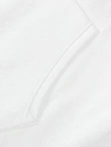 Franclia Women's Minimalist Print Long Sleeve Sweatshirt - White - View 5