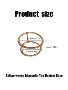 1  Pc Handmade Tea Strainer / Tea Leaf Filter, Made Of Coconut Shell, Tea Set Accessory & Tea Table Item, Suitable For Living Rooms & Tea Rooms, An Ideal Gift For Friends & Family - Multicolor - View 8
