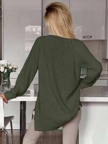 Women's Stand Collar Long Sleeve Cable Pattern Mini Sweater Dress