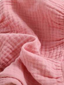 SHEIN 3pcs Newborn Baby Girl Casual Solid Color Elastic Waist Shorts Set - Multicolor - View 5