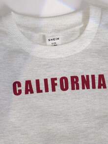SHEIN Playful Pals 2件組男嬰白色秋季休閒圖案T恤與慢跑長褲套裝 City Break 開學季 嬰兒加州洛杉磯 寬鬆秋季穿搭 - 彩色 - 查看 8
