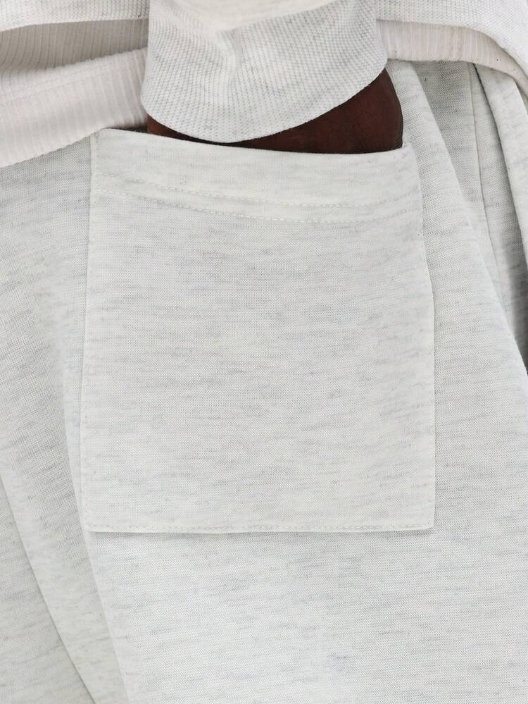 Crew Neck Sweatshirt And Sweatpants Set With Logo