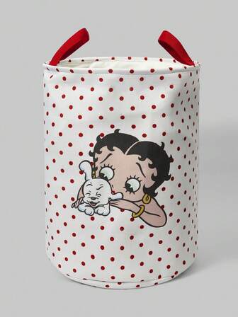 Betty Boop | ROMWE Caja de almacenamiento plegable de gran capacidad con diseño gráfico
