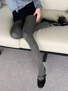 FRIFUL 女士舒适弹力圆点印花紧身裤