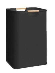 1 件亚麻脏衣篮，可折叠手持式织物洗衣篮，适用于卧室/浴室，简约设计可折叠储物篮，大容量，可容纳玩具、亚麻布