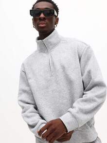 SUMWON Men Half Zip Sweatshirt Co-Ord Set Casual Loungewear Straight Fit Tracksuit