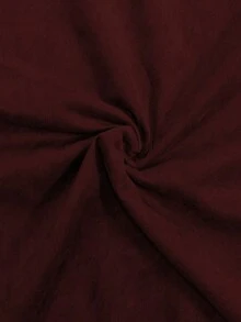 GlowEve 标准尺寸女士优雅腰带设计 A 字裙，秋冬 - 紅色 - 查看 7
