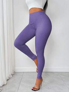 EMERY ROSE Bộ 2 áo thun dài tay chữ A và quần legging bằng vải nỉ dành cho nữ, họa tiết ngẫu nhiên, thu/đông - Nhiều màu - Xem 3