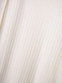 GlowEve CURVE Plus Size Elegant French Style Waist Cinched Long Sweater Dress - Apricot - View 3