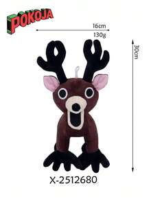 99 Nights Horror Game - Jucărie de pluș oficială Elk - Înfiorător și drăguț, articol de colecție pentru fani și jucători, cadou unic pentru el, cadou de Crăciun și ziua de naștere pentru adulți