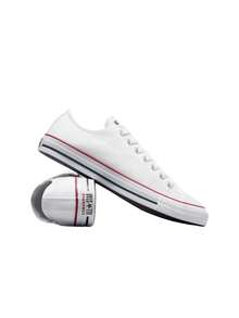 Converse Chuck All Star Classic M7652C Unisex Sneakers White M7652C - Vit/Rosa skum/Metallisk silver/Ljusröd - Visa 4