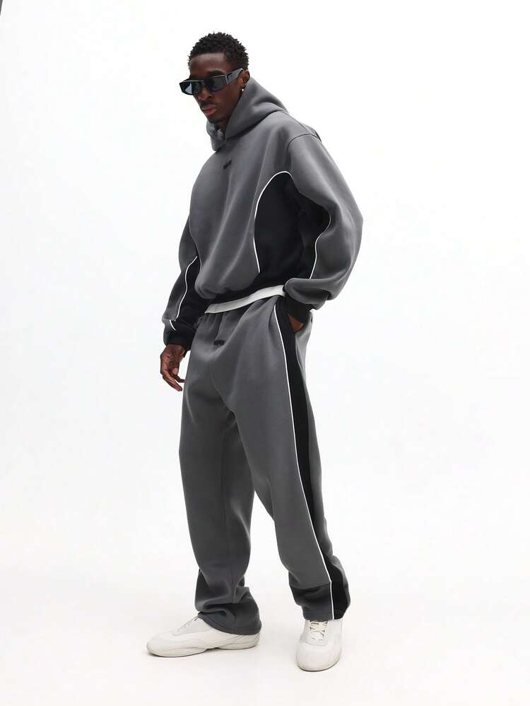 Hoodie And Sweatpants Co-Ord Set With Contrast Detail