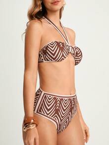 CAJUNI 女士海滩度假休闲比基尼套装 - 彩色 - 查看 4