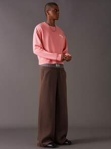 STYNVO Pantalones de chándal holgados con cordón para hombre