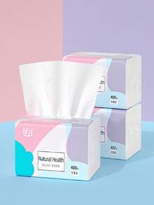 SHEIN 6卷装卫生纸，420包大包装纸巾，大号纸巾，5层加厚面巾纸，整盒卫生纸，擦手巾，多用途纸巾 - 彩色 - 查看 2