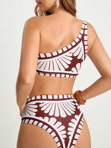 CAJUNI بكيني بطبعة زهرية مع حمالة رقبة للنساء للاستخدام في الشاطئ والعطلات الصيفية