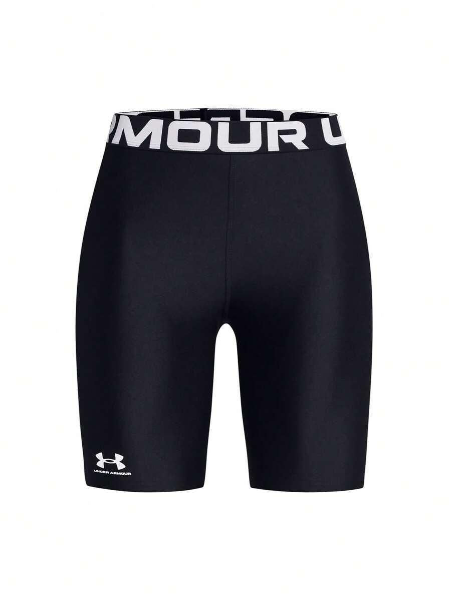 Under Armour HeatGear Women's Shorts Black - Black/White-001 - View 1