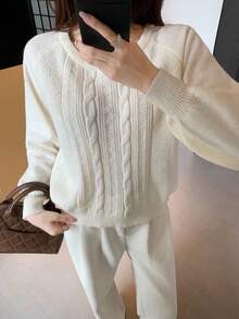 SHEIN Áo thun phong cách thường ngày đi học cho bé gái tuổi teen - trắng - Xem 3