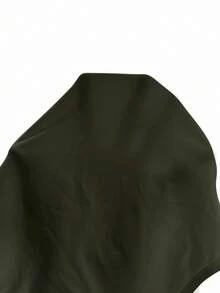 Modmama Maternity Ruched Long Sleeve Casual Versatile T-Shirt - Army Green - View 13