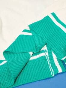 CourtClass Damkofta med lös passform, V-ringad, långärmad och knappar, lämplig för höst/vinter - Vitt - Visa 8