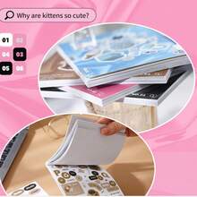 20sheets Stickers Book Junk Journal Supplies Long Strip PET Collage Sticker DIY Scrapbooking Art Collage Stationery Planner Decor Stickers - Multicolor - View 6