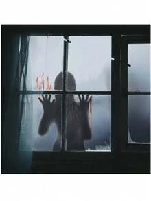1 Buah Stiker Dekorasi Jendela Kaca Horor PVC Perekat Diri Stiker Dinding Properti Hantu Wanita Horor Tangan Berdarah Cocok untuk Dekorasi Tema Horor Bar Halloween Musim Gugur, Natal - MultiWarna - View 7
