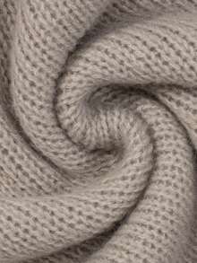 Franclia Women's Solid Color Minimalist Handmade Crochet V-Neck Pullover Sweater, Casual Daily Wear - Mocha Brown - View 3