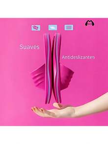 Zapatillas y Sandalias para Mujer – Pantuflas de Baño Antideslizantes, Cómodas para Casa, Interior y Exterior - Rosa Pálido - Ver 5