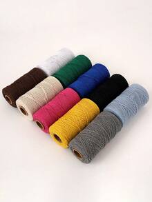 Macrame Cord 2mm X 100 M, Colorful Twisted Rope, Cotton Rope, Macrame Yarn For Wall Hangings, Plant Hangers, Crafts, DIY Decorating Projects - Multicolor - View 4