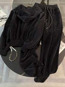 Resyla 大码女式两件套拉链连帽衫