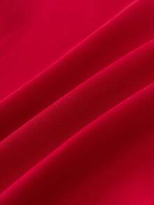 THE HAPPY LOOK 2pcs/Set Young Boy Cartoon Animal Print Soft Knit Crew Neck Long Sleeve Pullover Sweatshirt And Elastic Waist Jogger Pants - Red - View 6