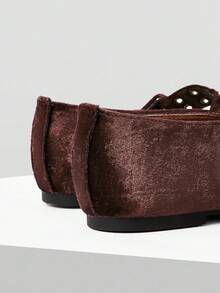 MOTF PREMIUM VINTAGE MARY JANE BALLET FLATS - Coffee Brown - View 8