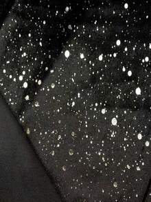 Modelyn Short Metallic Velvet V-Neck Party Dress For Women, Winter