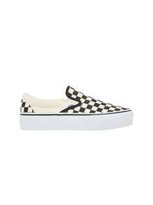 Ua Classic Slip-On Platform Women's Sneakers Black White V18E - Black and White - View 1