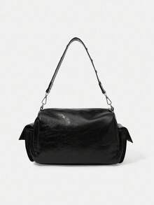 HARRY POTTER X SHEIN Ladies Shoulder Bag - Black - View 8