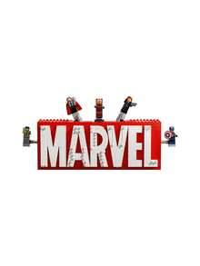 LEGO 76313 MARVEL Logo & Minifigures 12years+ - Multicolor - View 3