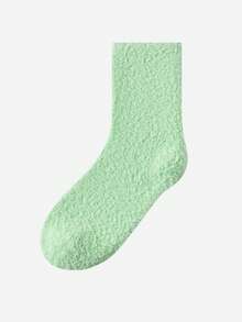 LUVLETTE 1/3/5 perechi de șosete de pluș pentru femei, șosete calde din fleece groase pentru dormit, acasă, maternitate, toamnă/iarnă, mărime universală 35-43 - Multicolor - Vizualizare 13