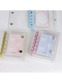 Joivida A7 Transparent Portable File Folder With Double Snap Design, Can Store Beautiful Photos, Can Be Used As Photo Album, Money Saving, Stationery, Notebook, Sticker Book, Office Supplies, School Supplies, Back To School