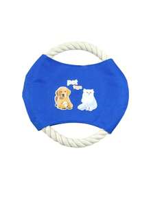 PETSIN 1 Piece Pet Cotton Rope Flying Disc, Durable Bite Training Dog Toy, Pet Chewing Toy, Pet Self-Entertainment Toy, Throwing Toy, Pet - Multicolor - View 11