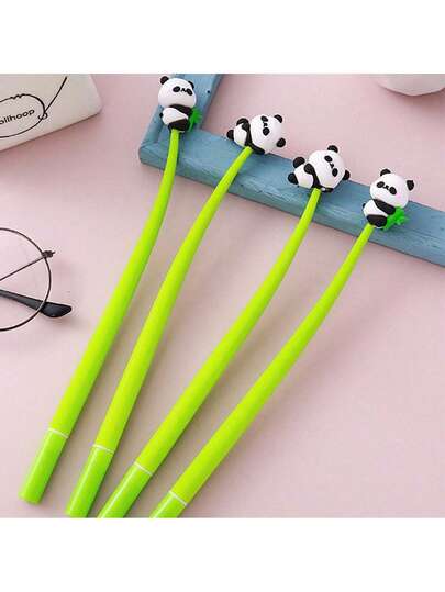 Party Gift, Back-To-School Gift, Cute Panda Shaker Gel Pen, Creative Stationery, Student Soft Glue Pen, High-Value Office Signature Pen