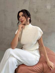 Firerie Damen Lässiger & Bequemer Einfacher Mode Oversized Pullover für Ältere, Herbst/Winter, Abschluss, Schulanfang, Herbst Damen, Schulanfang, Old Money, Büro für Frauen - Aprikosenfarben - Übersicht 7