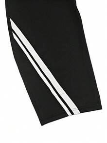 INAWLY Women's Loose Fit Striped Thermal Lined Sweatpants - Black - View 4