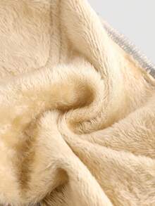 SHEIN Young Girl Cute Blue Denim Thermal Lined Skinny Flare Jeans, Thick Denim Flare Trousers, Autumn/Winter - Medium Wash - View 5