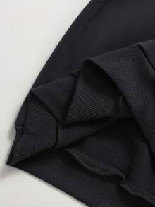 SHEIN 2 Stücke Tween Mädchen Lässig Mode süße Schleife Muster Kontrast Farbe Schleife Dekor Rundhals Pullover Sweatshirt & gerade geschnittene weite Bein Hose Set, Herbst/Winter Sweatshirt Outfit - Dunkelgrau - Übersicht 9