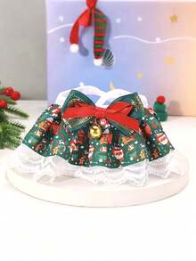 PETSIN 1 件宠物圣诞蕾丝项圈；宠物围兜；猫项圈；狗围兜；蝴蝶结铃铛项圈；宠物配件；宠物用品 - 彩色 - 查看 12